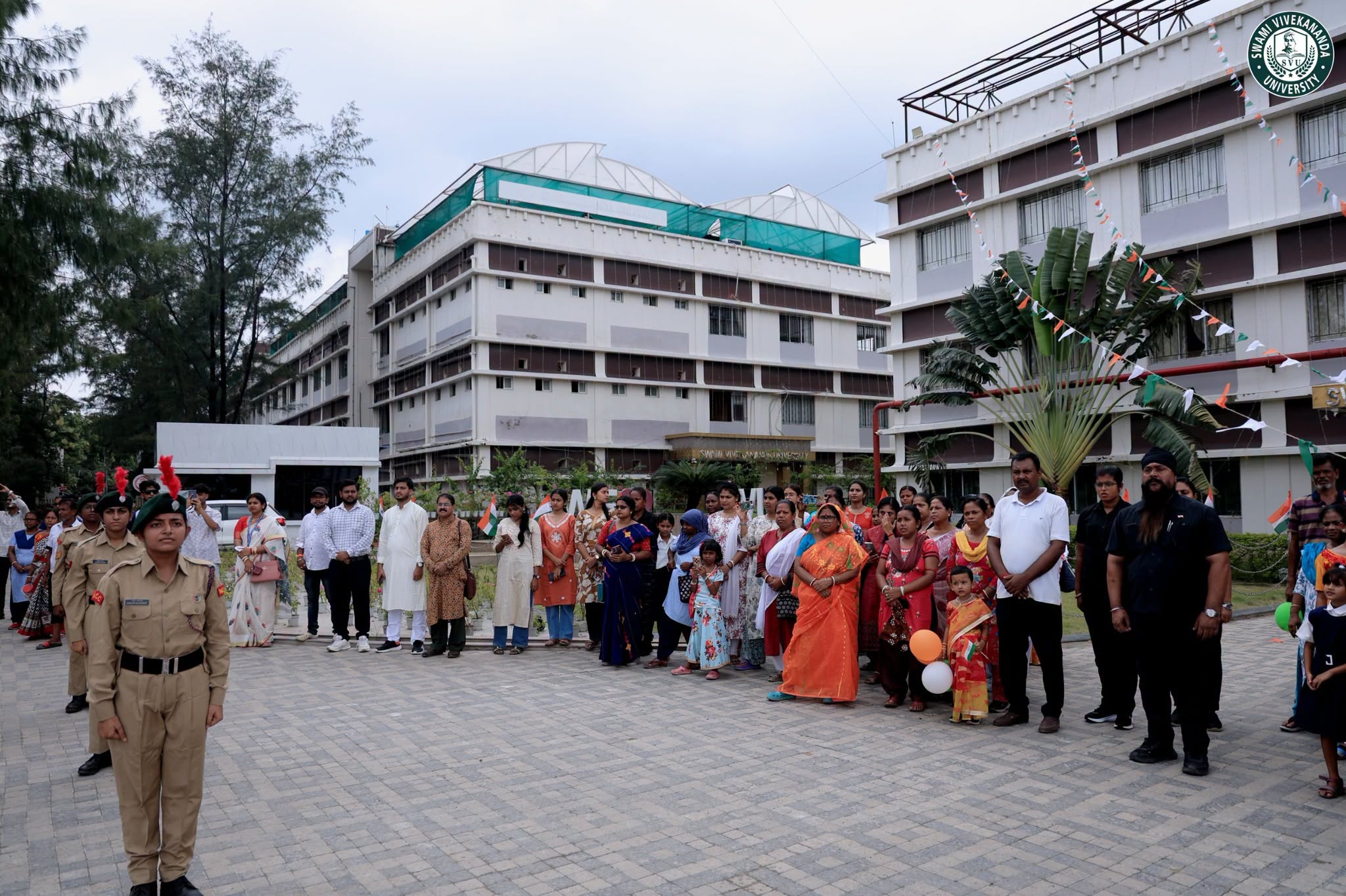 Swami Vivekananda University celebrated the 80th Independence Day on campus with patriotic fervour