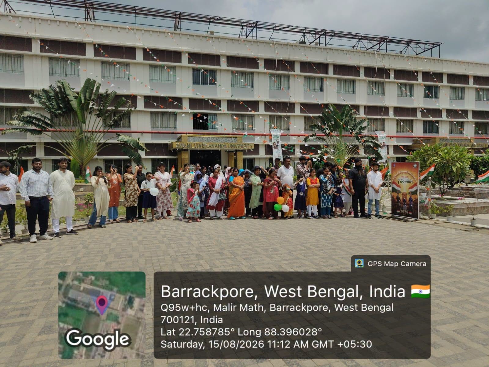 Swami Vivekananda University celebrated the 80th Independence Day on campus with patriotic fervour
