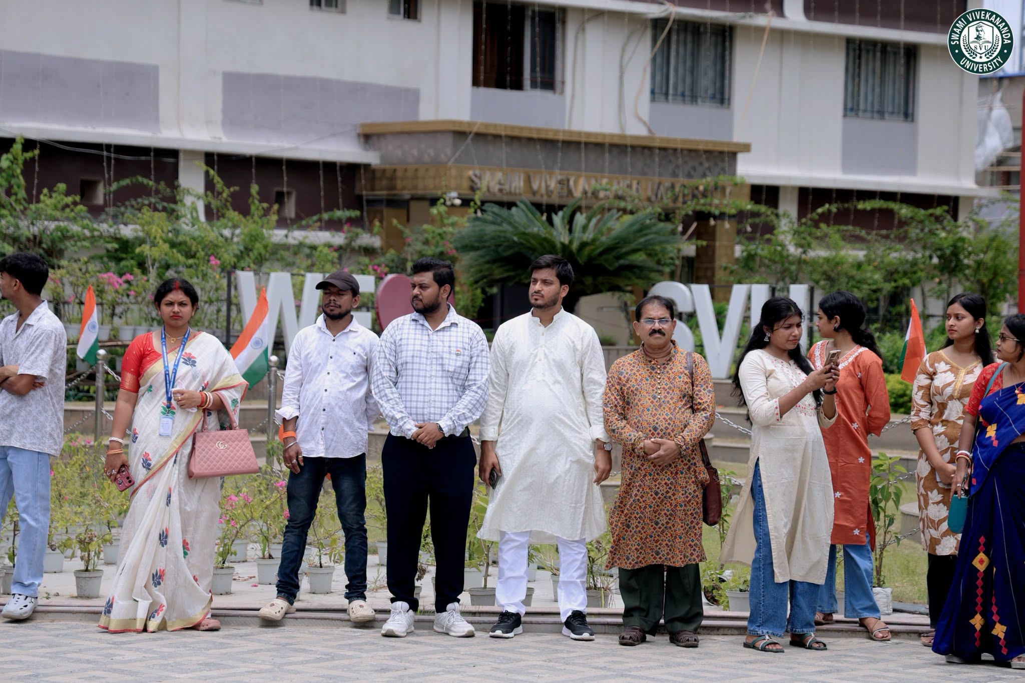 Swami Vivekananda University celebrated the 80th Independence Day on campus with patriotic fervour