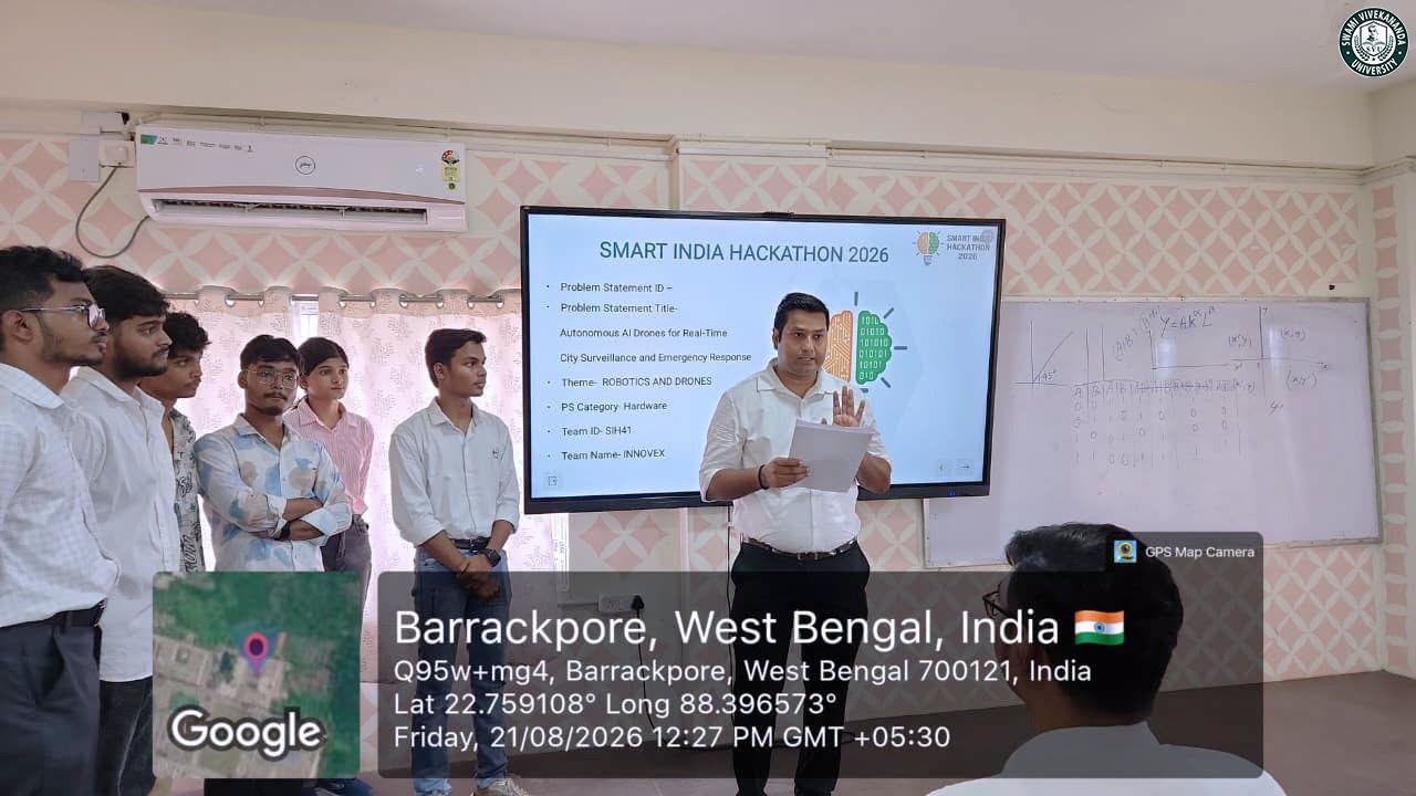Swami Vivekananda University hosted Smart India Hackathon 2026