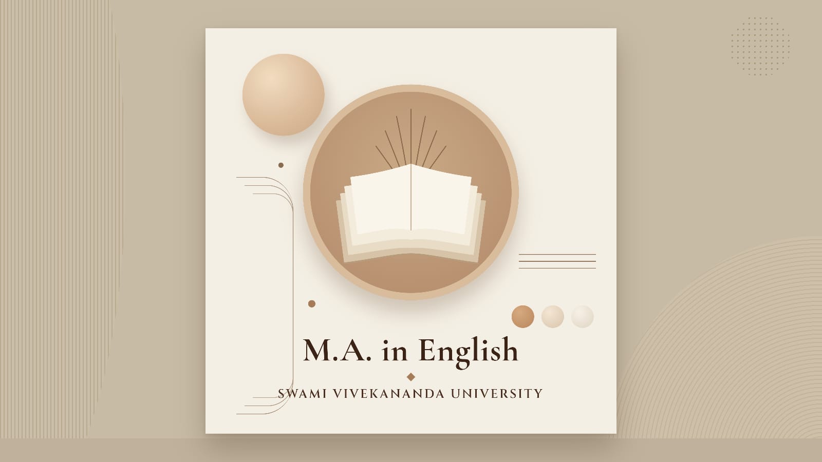 Master of Arts (M.A.) in English