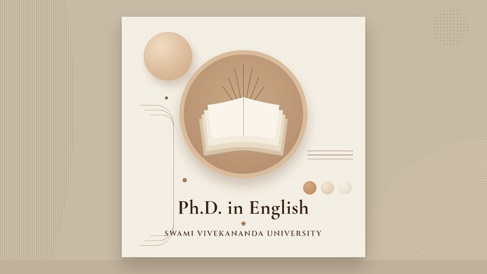 Doctor of Philosophy (Ph.D.) in English