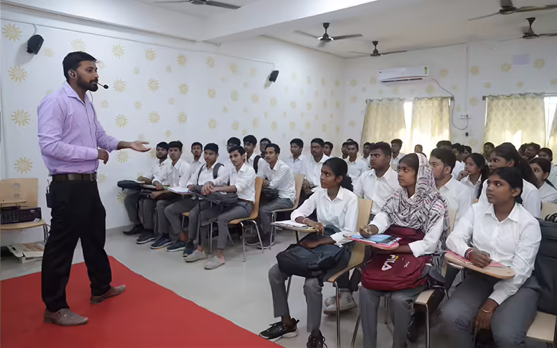 A classroom at Swami Vivekananda University