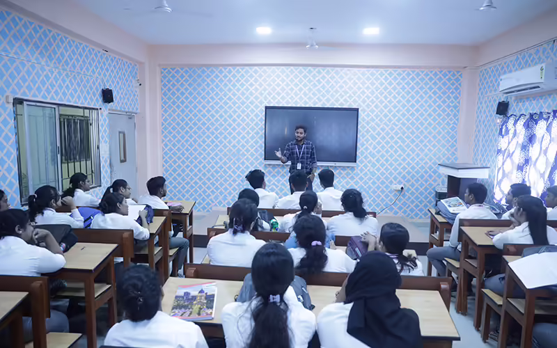 A classroom at Swami Vivekananda University