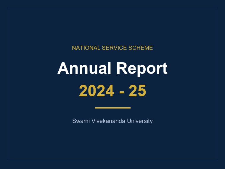 Cover of the NSS Annual Report 2024-25